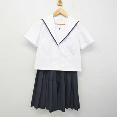 【中古】石川県 兼六中学校 女子制服 3点 (セーラー服・スカート) sf080819