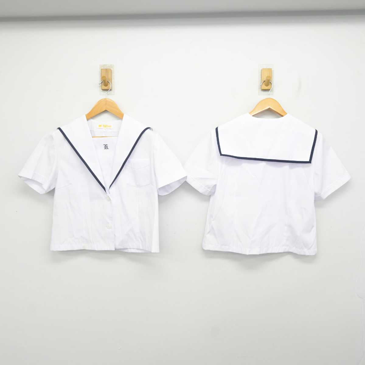 【中古】石川県 兼六中学校 女子制服 3点 (セーラー服・スカート) sf080819