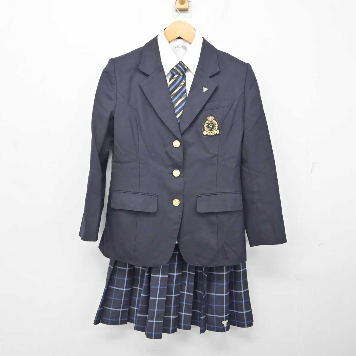 【中古】岐阜県 東濃高等学校 女子制服 5点 (ブレザー・シャツ・スカート) sf080820