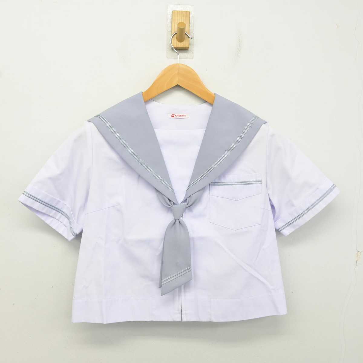 【中古】大阪府 堺市立南八下中学校 女子制服 3点 (セーラー服・スカート) sf080830