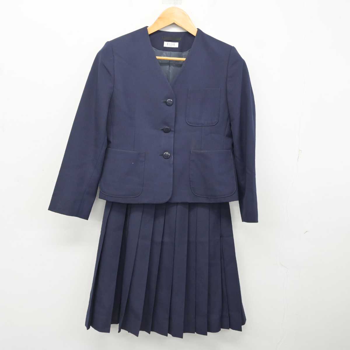 【中古】富山県 富山東高等学校 女子制服 2点 (ブレザー・スカート) sf080840