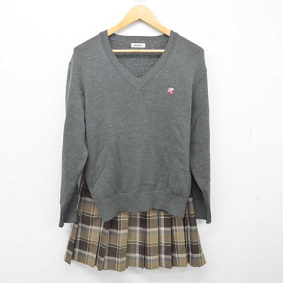 【中古】東京都 京華女子中学・高等学校 女子制服 4点 (ブレザー・ニット・スカート) sf080843