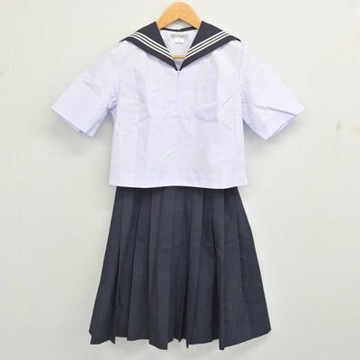 【中古】茨城県 日立第二高等学校 女子制服 3点 (セーラー服・スカート) sf080849