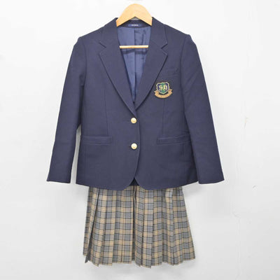 【中古】茨城県 佐竹高等学校 女子制服 2点 (ブレザー・スカート) sf080857