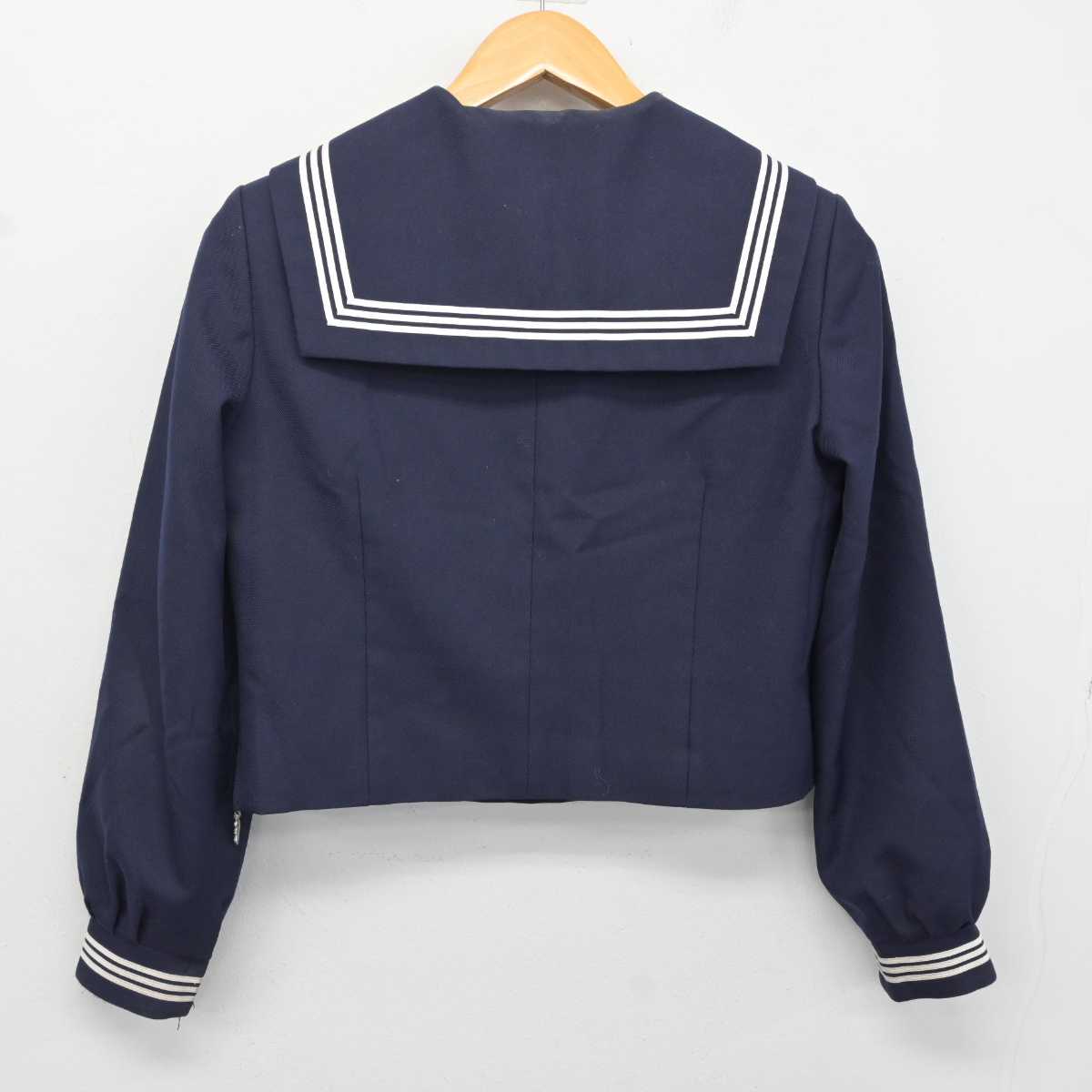 【中古】茨城県 那珂市立第一中学校 女子制服 3点 (セーラー服・ジャンパースカート) sf080858