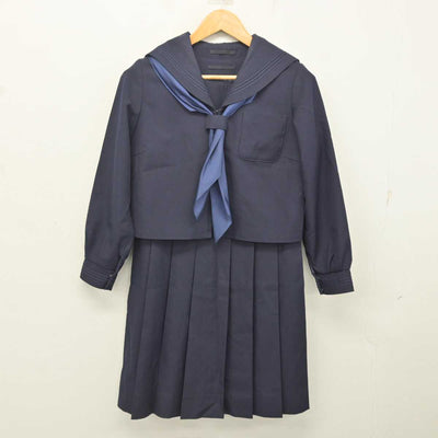 【中古】宮城県 若柳中学校 女子制服 3点 (セーラー服・ジャンパースカート) sf080859