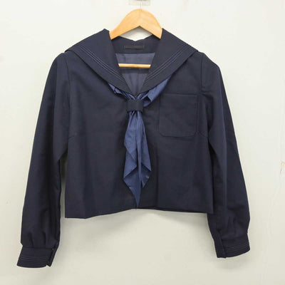 【中古】宮城県 若柳中学校 女子制服 4点 (セーラー服・ジャンパースカート) sf080860