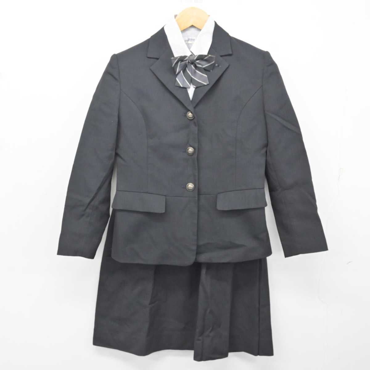 【中古】宮城県 築館高等学校 女子制服 5点 (ブレザー・シャツ・スカート) sf080861