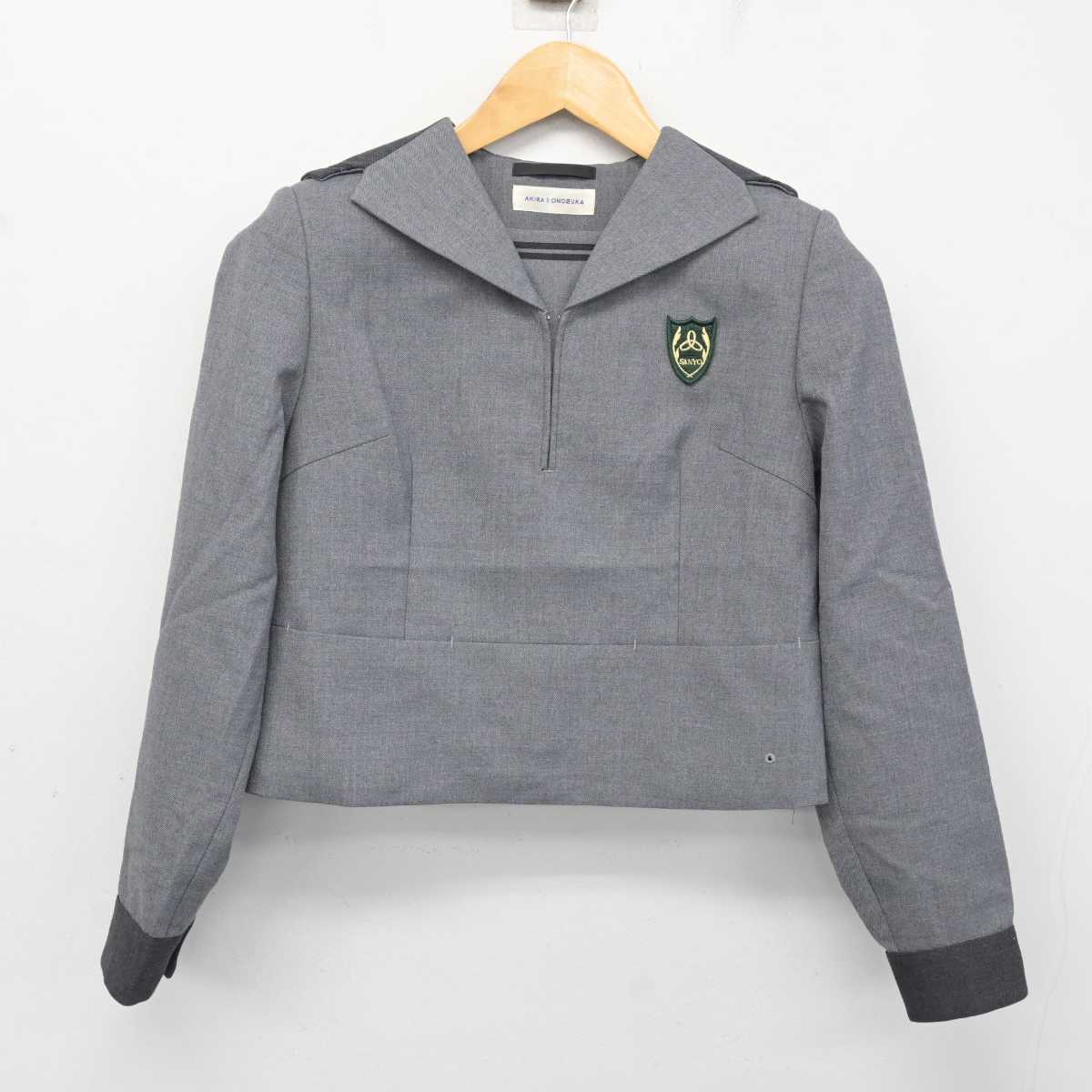 【中古】岡山県 山陽学園中学校・高等学校 女子制服 2点 (セーラー服・スカート) sf080868