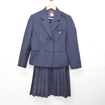 【中古】岡山県 津山中学校・高等学校 女子制服 3点 (ブレザー・スカート) sf080882