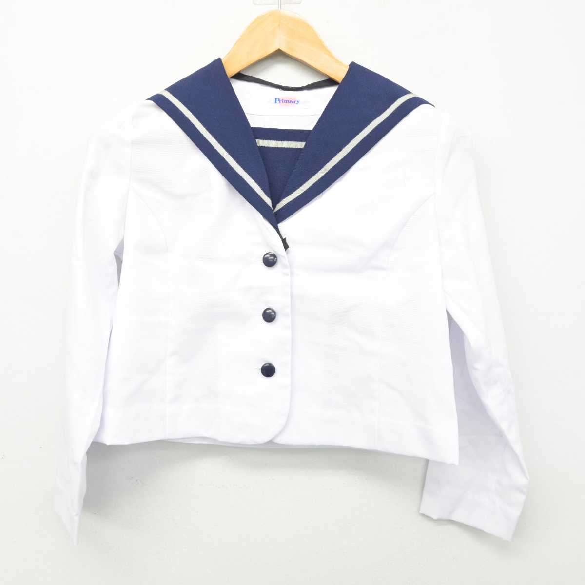 【中古】秋田県 秋田高等学校 女子制服 2点 (セーラー服・スカート) sf080908