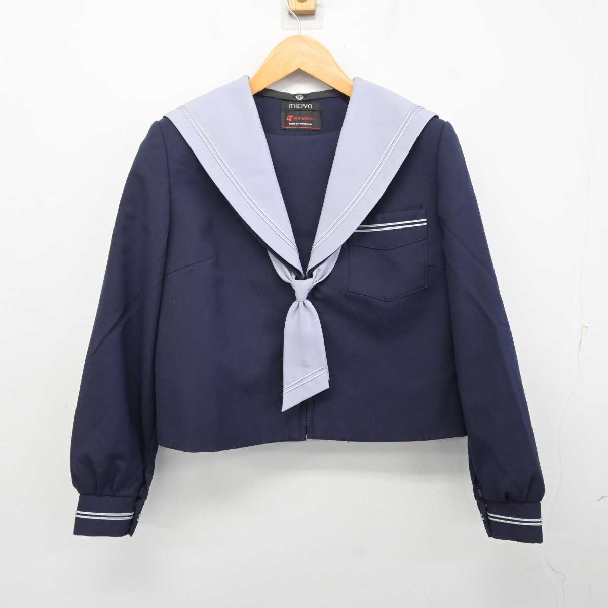 【中古】大阪府 南八下中学校 女子制服 3点 (セーラー服・スカート) sf080919