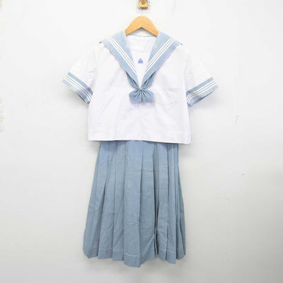 【中古】熊本県 有明中学校 女子制服 4点 (セーラー服・スカート) sf080920