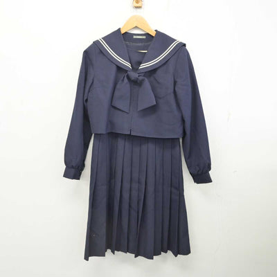 【中古】北海道 北星中学校 女子制服 3点 (セーラー服・ジャンパースカート) sf080925