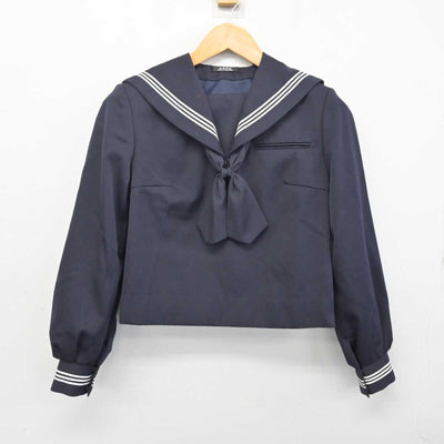 【中古】静岡県 小山中学校 女子制服 2点 (セーラー服) sf080931