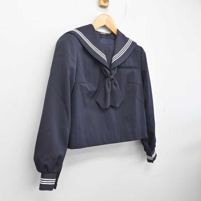 【中古】静岡県 小山中学校 女子制服 2点 (セーラー服) sf080931