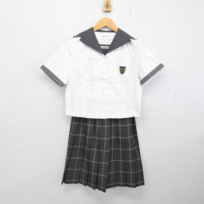 【中古】岡山県 山陽学園高等学校 女子制服 2点 (セーラー服・スカート) sf080946