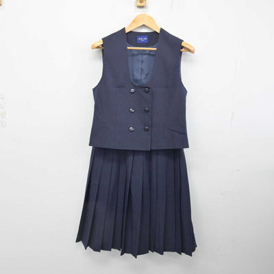 【中古】北海道 明星中学校 女子制服 3点 (ブレザー・ベスト・スカート) sf080950