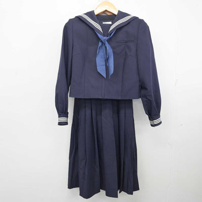 【中古】東京都  瑞江中学校 女子制服 3点 (セーラー服・ジャンパースカート) sf080957