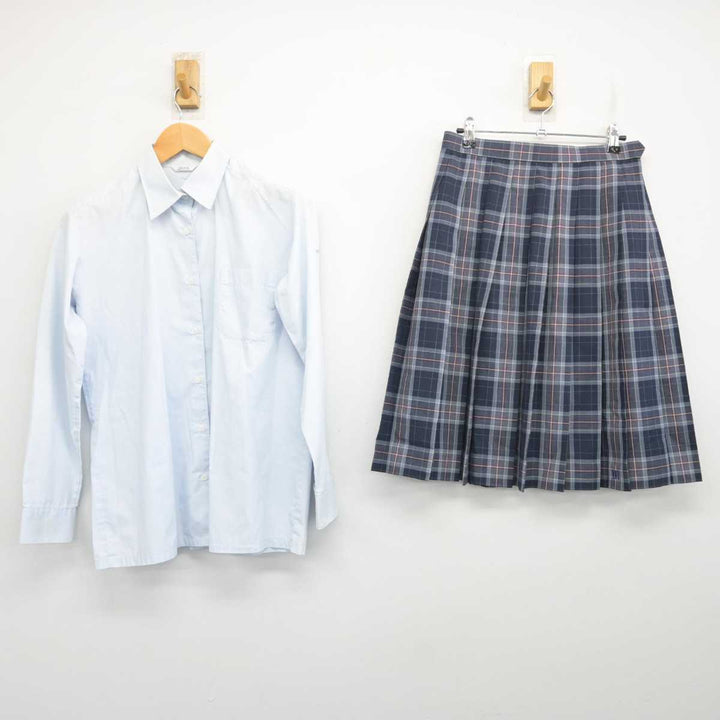 中古】大阪府 港高等学校 女子制服 2点 (シャツ・スカート) sf080985