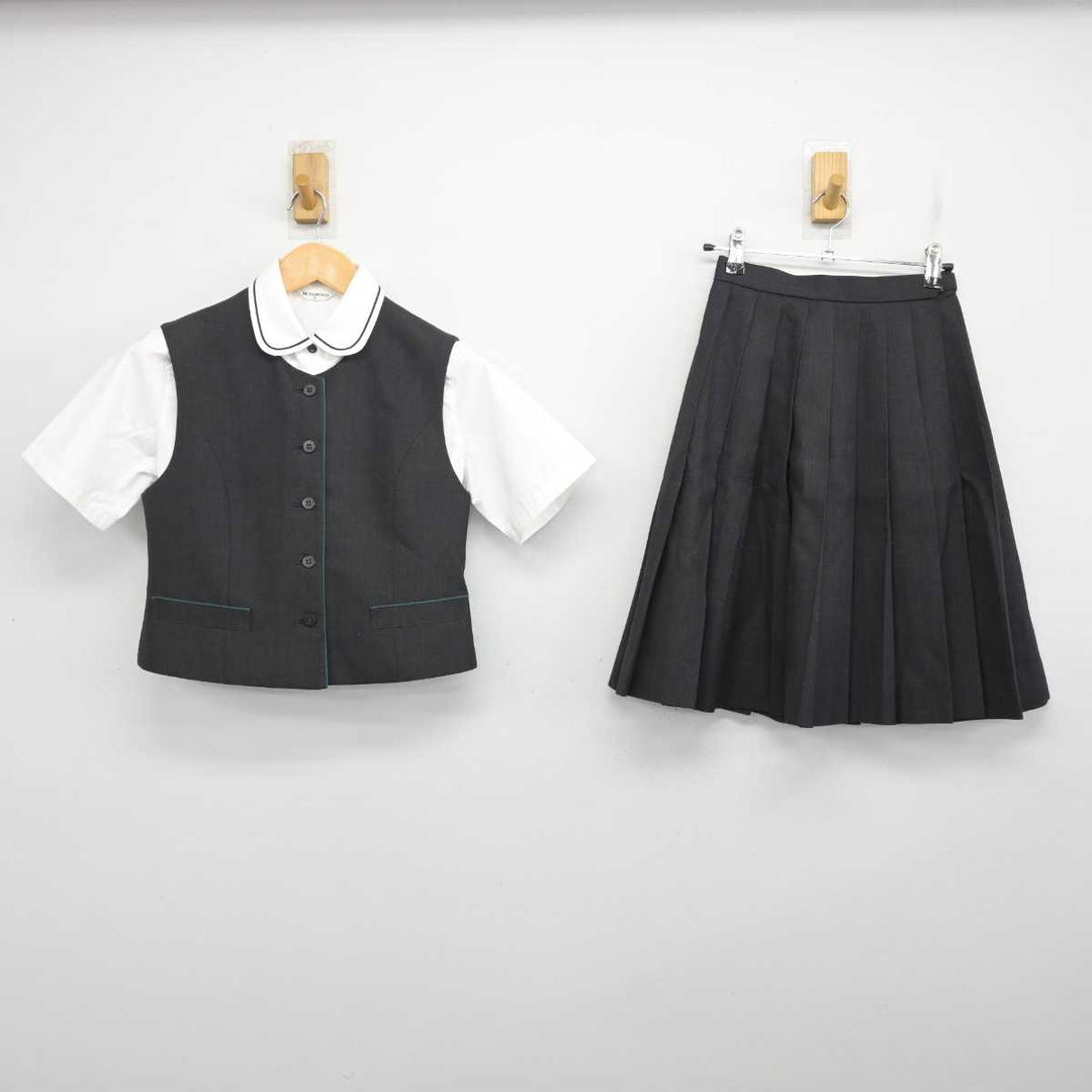 【中古】神奈川県 鎌倉女子大学高等部 女子制服 3点 (ベスト・シャツ・スカート) sf081054 | 中古制服通販パレイド