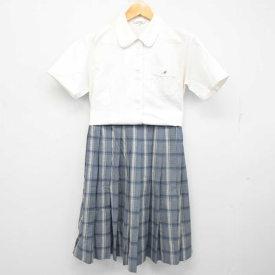 【中古】福島県 福島商業高等学校 女子制服 2点 (シャツ・スカート) sf081086