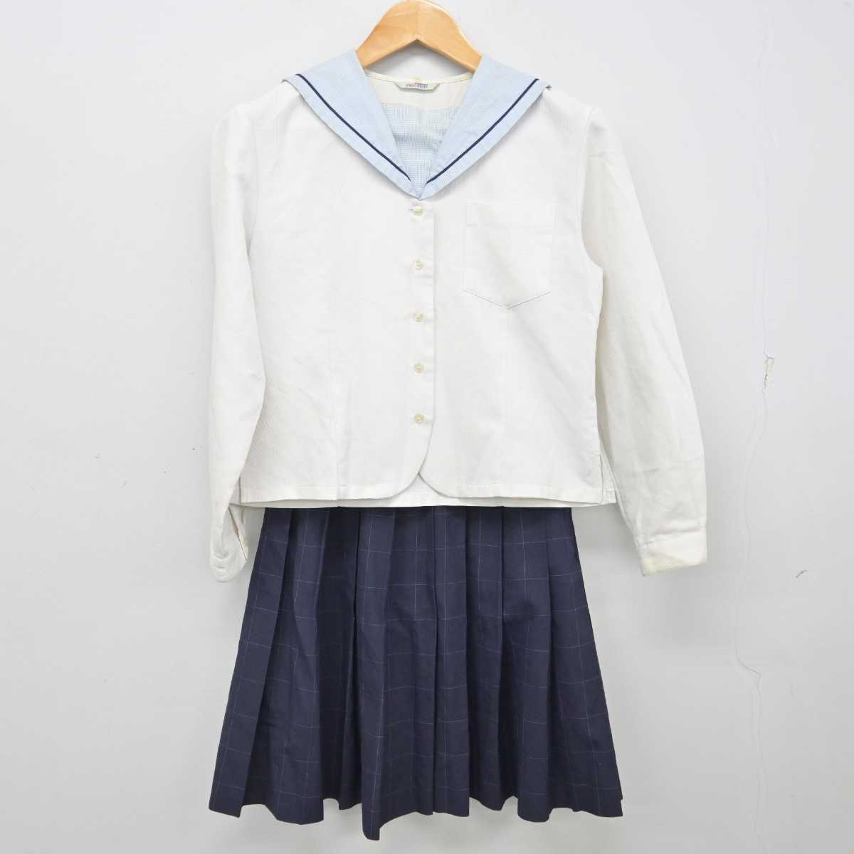 【中古】茨城県 水戸女子高等学校 女子制服 2点 (セーラー服・スカート) sf081109