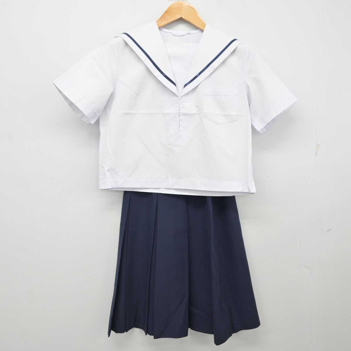 【中古】岡山県 岡山一宮高等学校 女子制服 3点 (セーラー服・スカート) sf081110