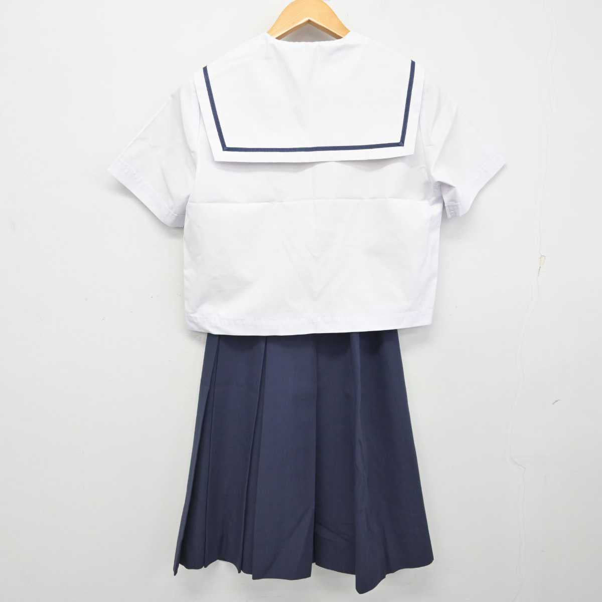 【中古】岡山県 岡山一宮高等学校 女子制服 3点 (セーラー服・スカート) sf081110