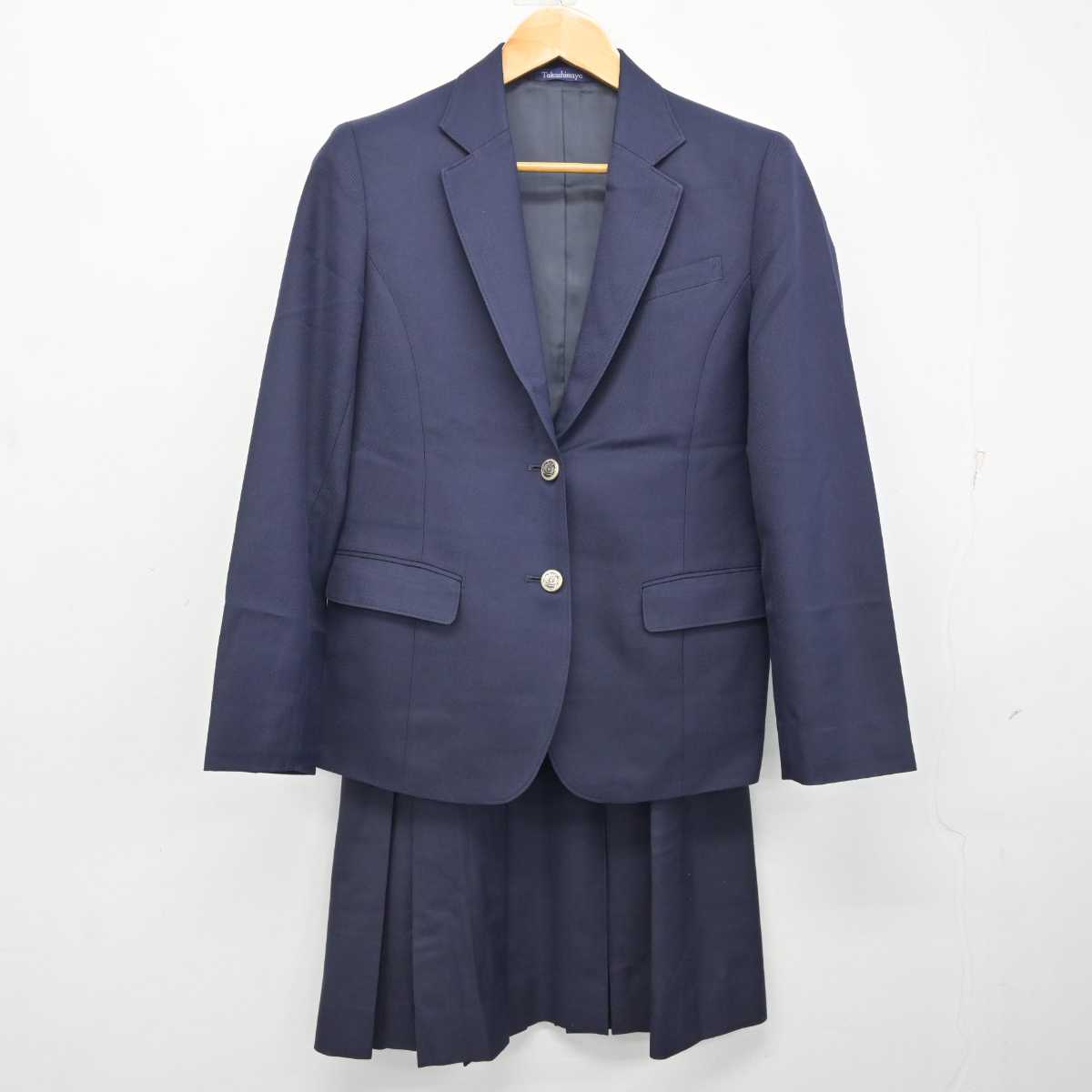 【中古】岡山県 岡山一宮高等学校 女子制服 3点 (ブレザー・ニット・スカート) sf081114