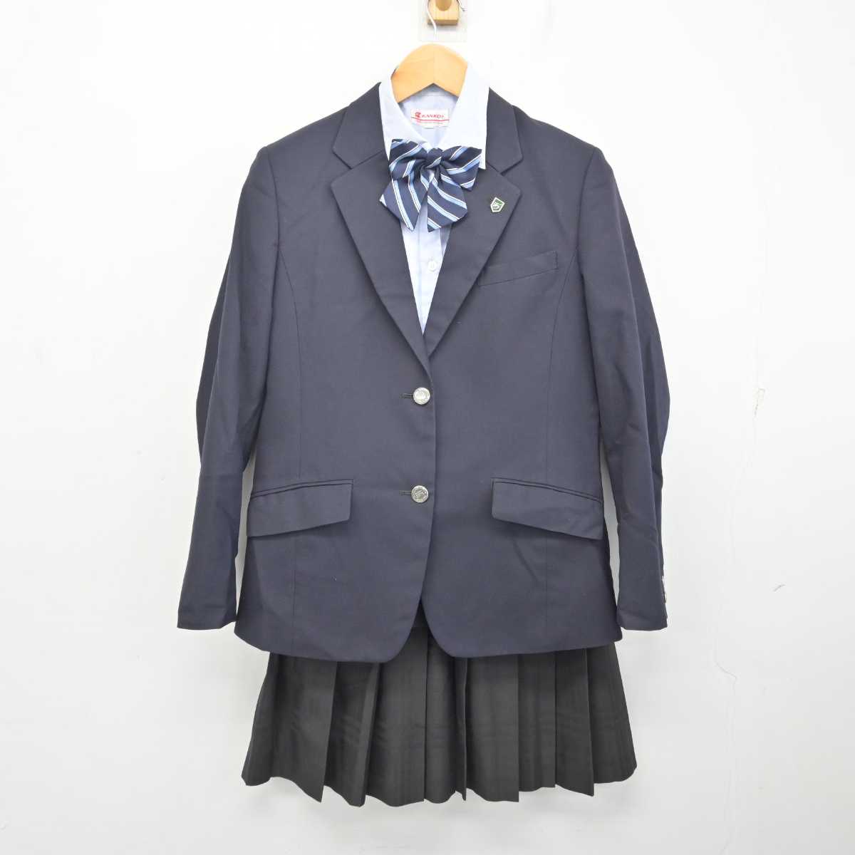 【中古】兵庫県 高砂南高等学校 女子制服 5点 (ブレザー・シャツ・スカート) sf081161