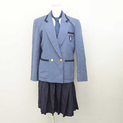 【中古】静岡県 静岡理工科大学 星陵中学校・高等学校 女子制服 4点 (ブレザー・ニット・スカート) sf081191