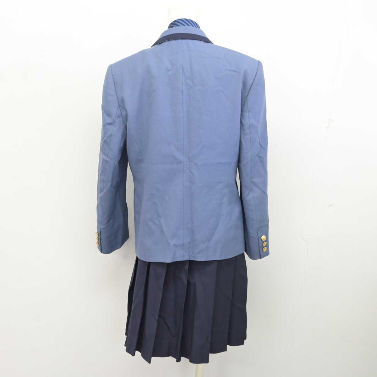 【中古】静岡県 静岡理工科大学 星陵中学校・高等学校 女子制服 4点 (ブレザー・ニット・スカート) sf081191