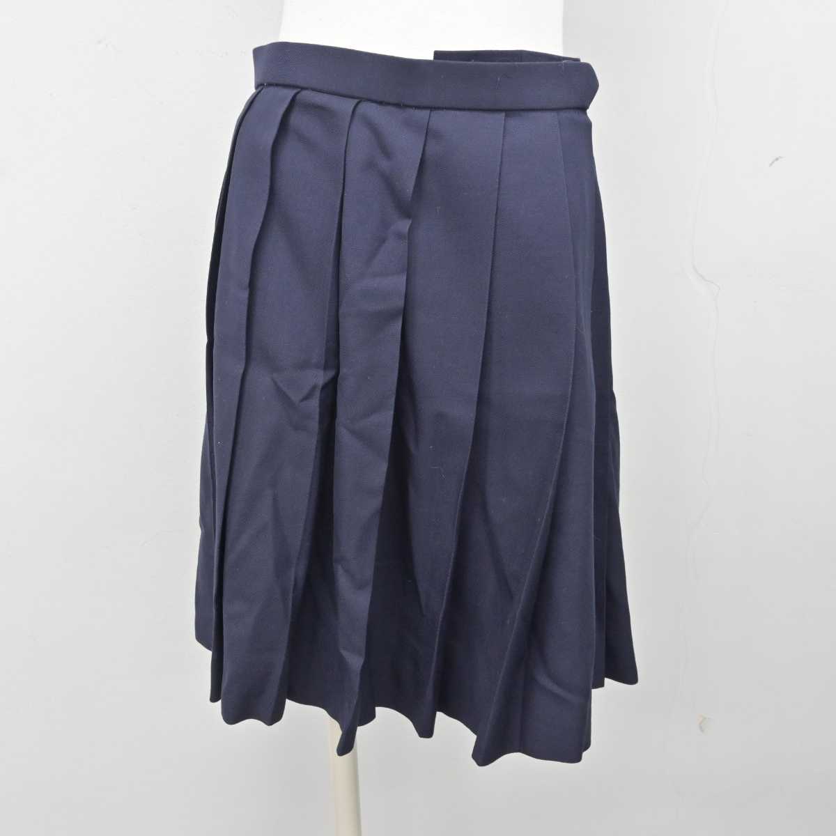 【中古】静岡県 静岡理工科大学 星陵中学校・高等学校 女子制服 4点 (ブレザー・ニット・スカート) sf081191