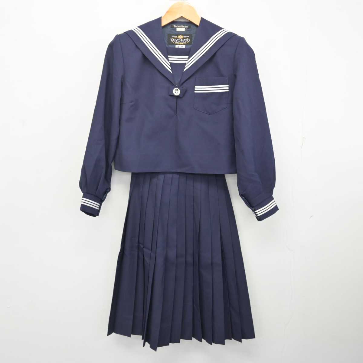 【中古】兵庫県 姫路市立東中学校 女子制服 2点 (セーラー服・スカート) sf081196