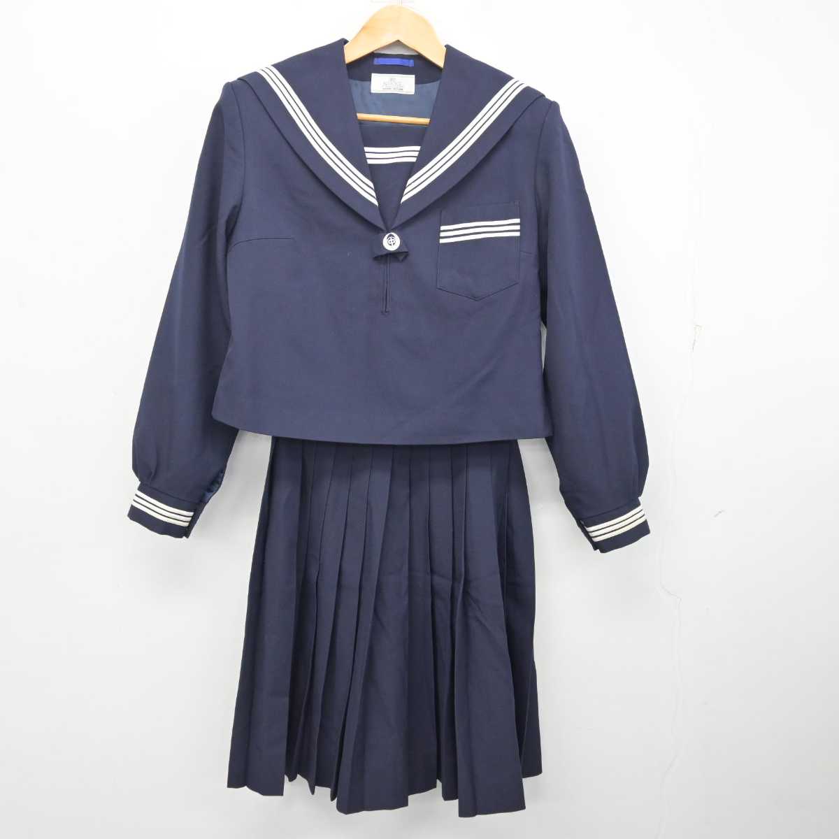 【中古】兵庫県 姫路市立東中学校 女子制服 2点 (セーラー服・スカート) sf081197