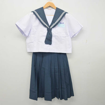 【中古】鹿児島県 緑丘中学校 女子制服 2点 (セーラー服・スカート) sf081207