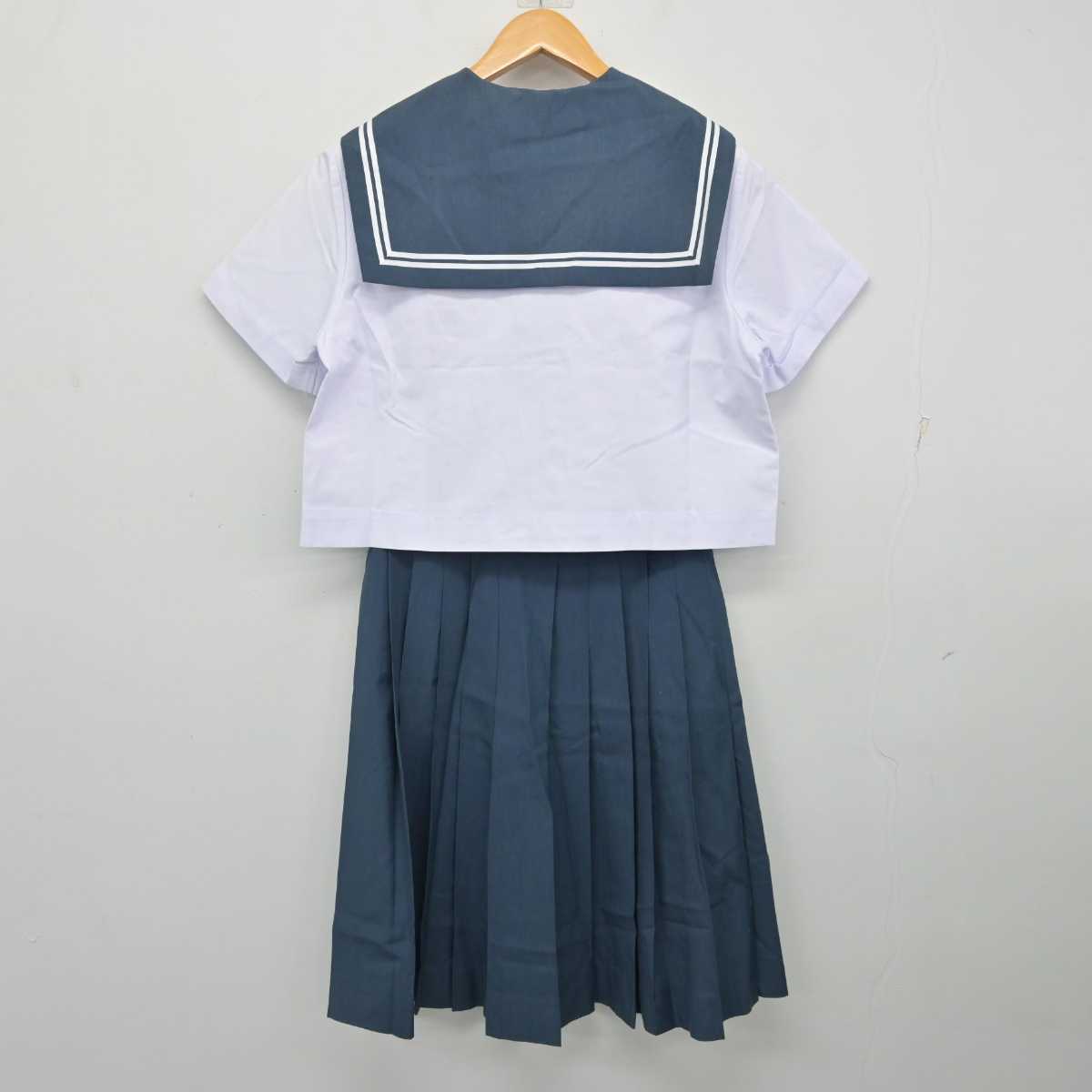 【中古】鹿児島県 緑丘中学校 女子制服 2点 (セーラー服・スカート) sf081207