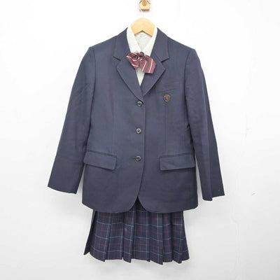 【中古】岡山県 高梁城南高等学校/旧制服 女子制服 4点 (ブレザー・シャツ・スカート) sf081214