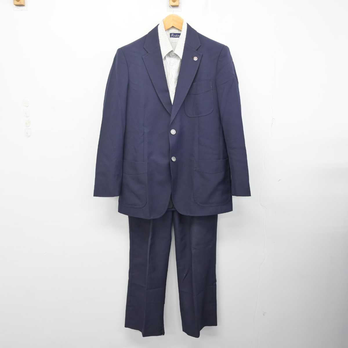 【中古】神奈川県 大和西高等学校 男子制服 5点 (ブレザー・シャツ・ズボン) sf081220