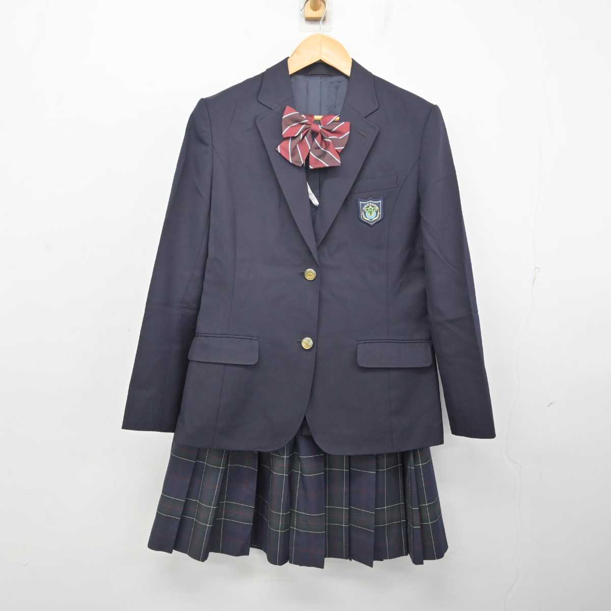 【中古】 日々輝学園高等学校 女子制服 3点 (ブレザー・スカート) sf081223