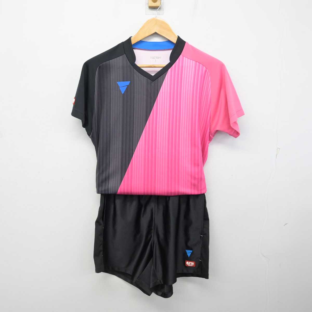 【中古】愛媛県 今治西中学校/卓球部ユニフォーム 男子制服 2点 (部活ユニフォーム 上・部活ユニフォーム 下) sf081233