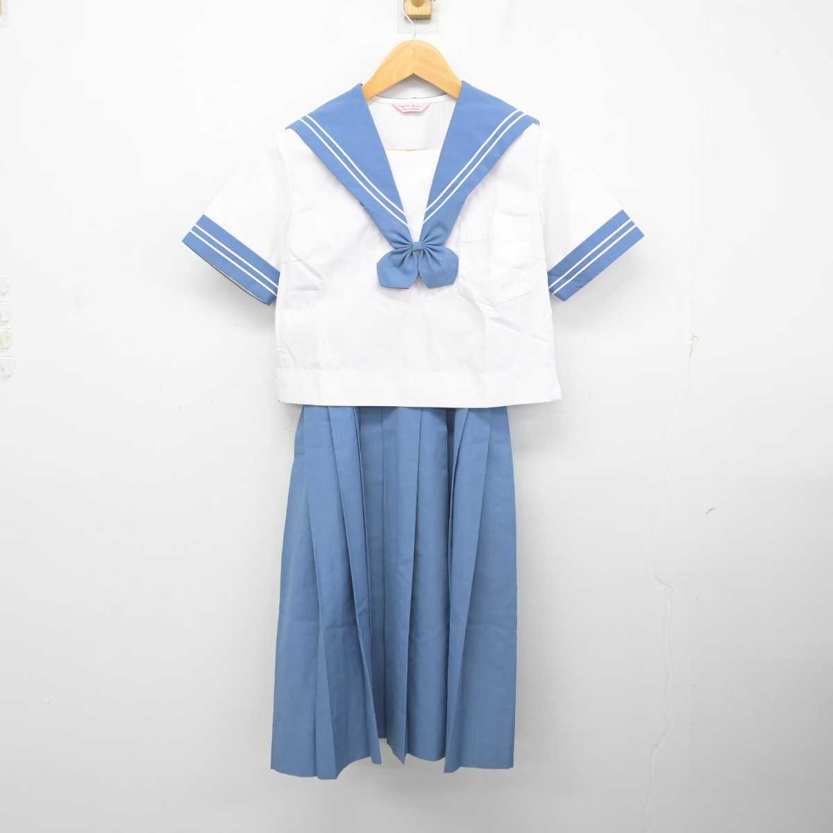 【中古】熊本県 米野岳中学校 女子制服 4点 (セーラー服・スカート) sf081237