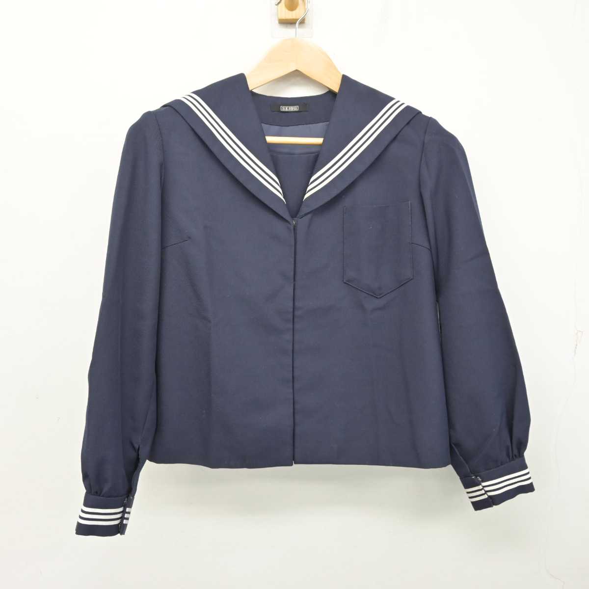 【中古】福島県 郡山第六中学校 女子制服 2点 (セーラー服・スカート) sf081320