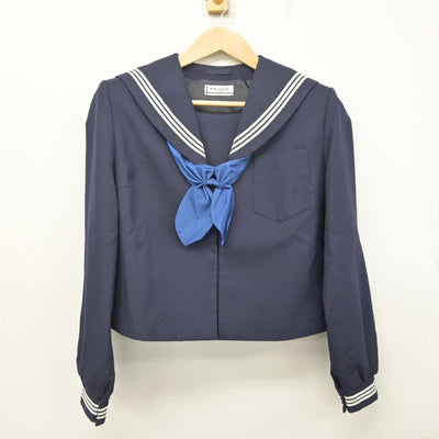 【中古】福島 郡山第六中学校 女子制服 3点 (セーラー服・スカート) sf081321