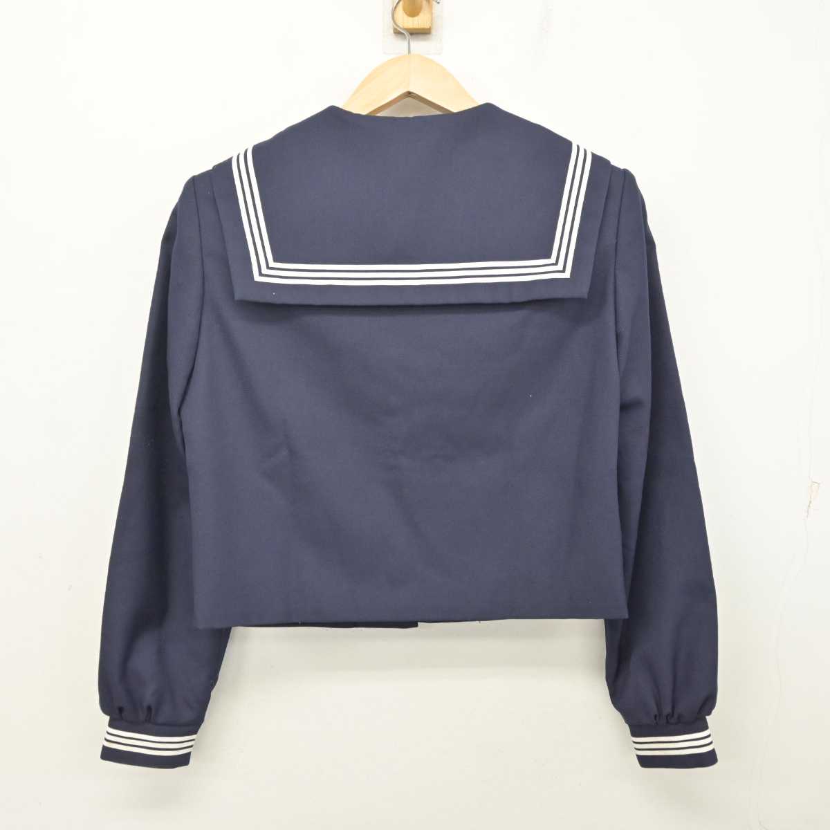 【中古】福島 郡山第六中学校 女子制服 3点 (セーラー服・スカート) sf081321