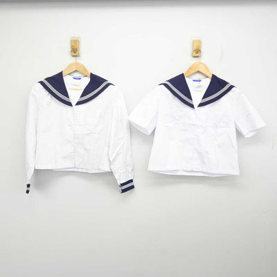 【中古】福島県 郡山第六中学校 女子制服 2点 (セーラー服) sf081322