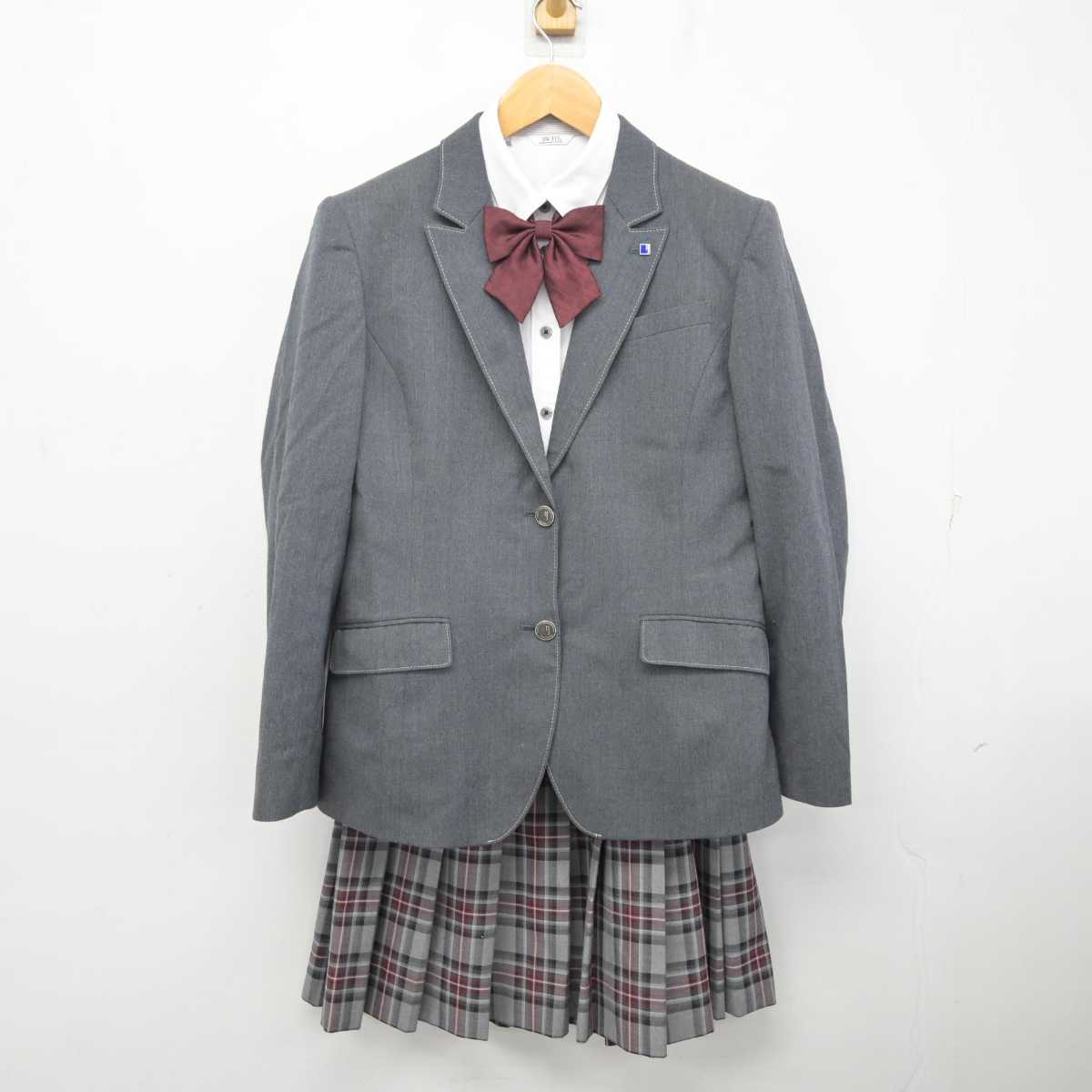 【中古】大阪府 夕陽丘高等学校 女子制服 6点 (ブレザー・シャツ・スカート) sf081325