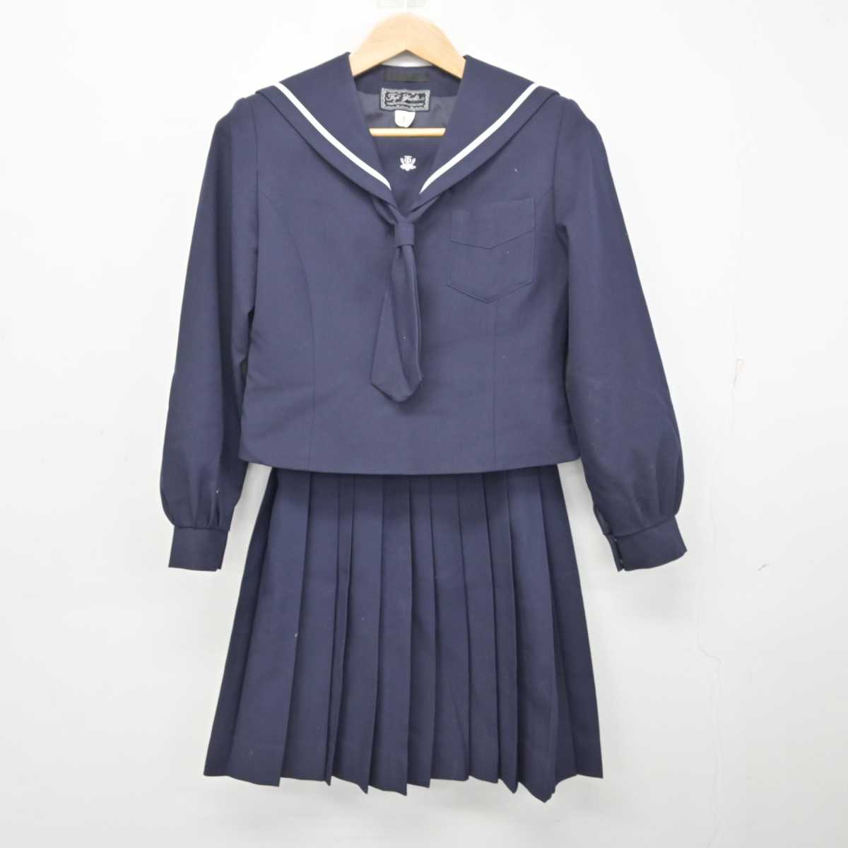 【中古】北海道 江別第一中学校 女子制服 3点 (セーラー服・スカート) sf081339