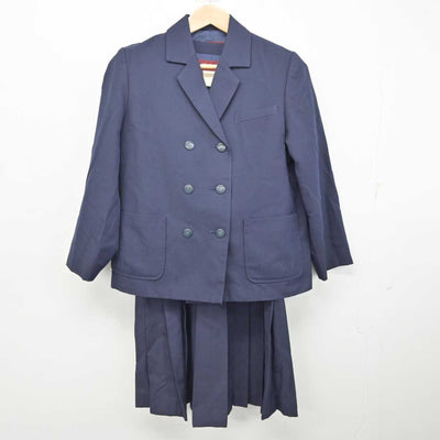 【中古】茨城県 笠原中学校 女子制服 2点 (ブレザー・ジャンパースカート) sf081349